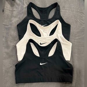 Nike dryfit racer back sports bras (lot of 3) Large